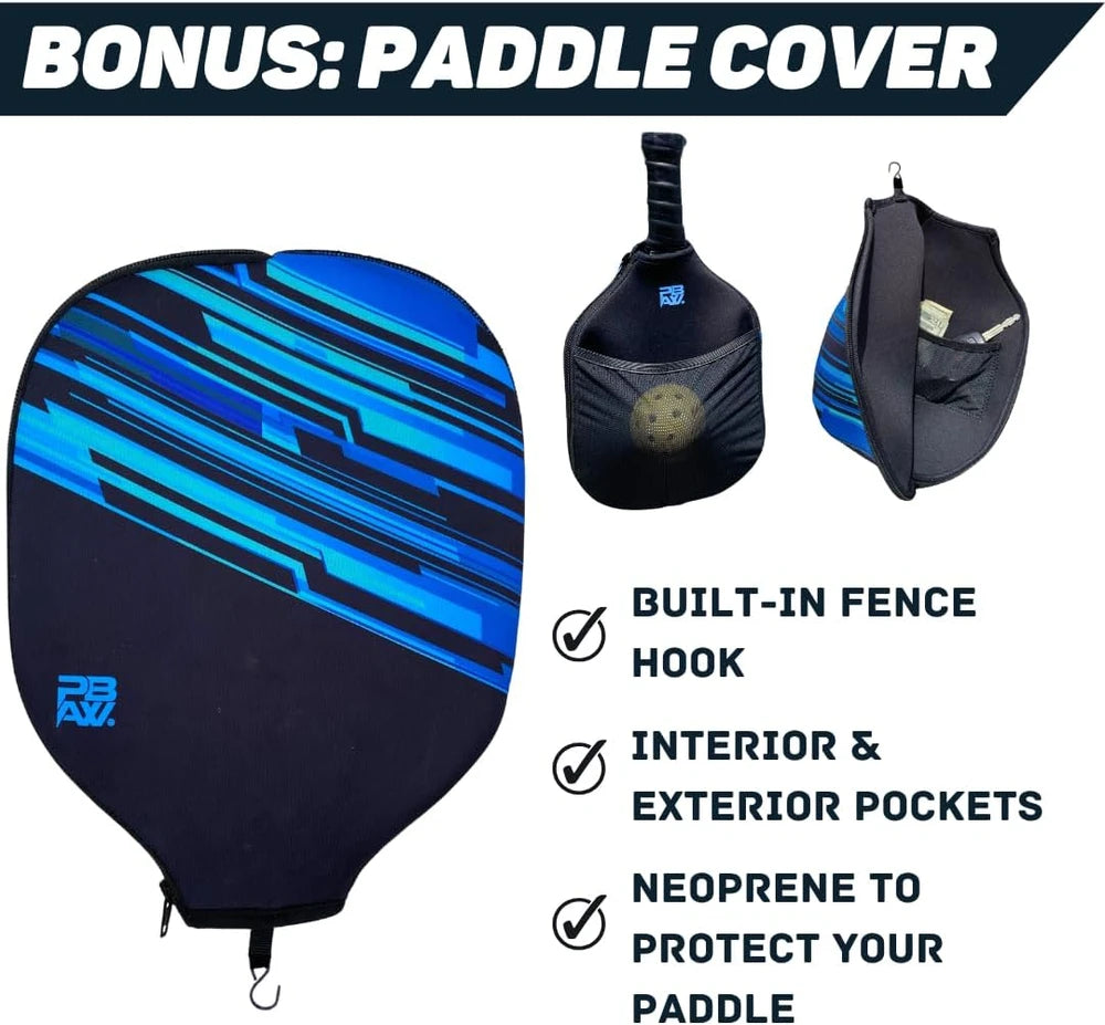 Pickleball Backpack & Paddle Cover - Large Pickle Ball Bag for Men and Women