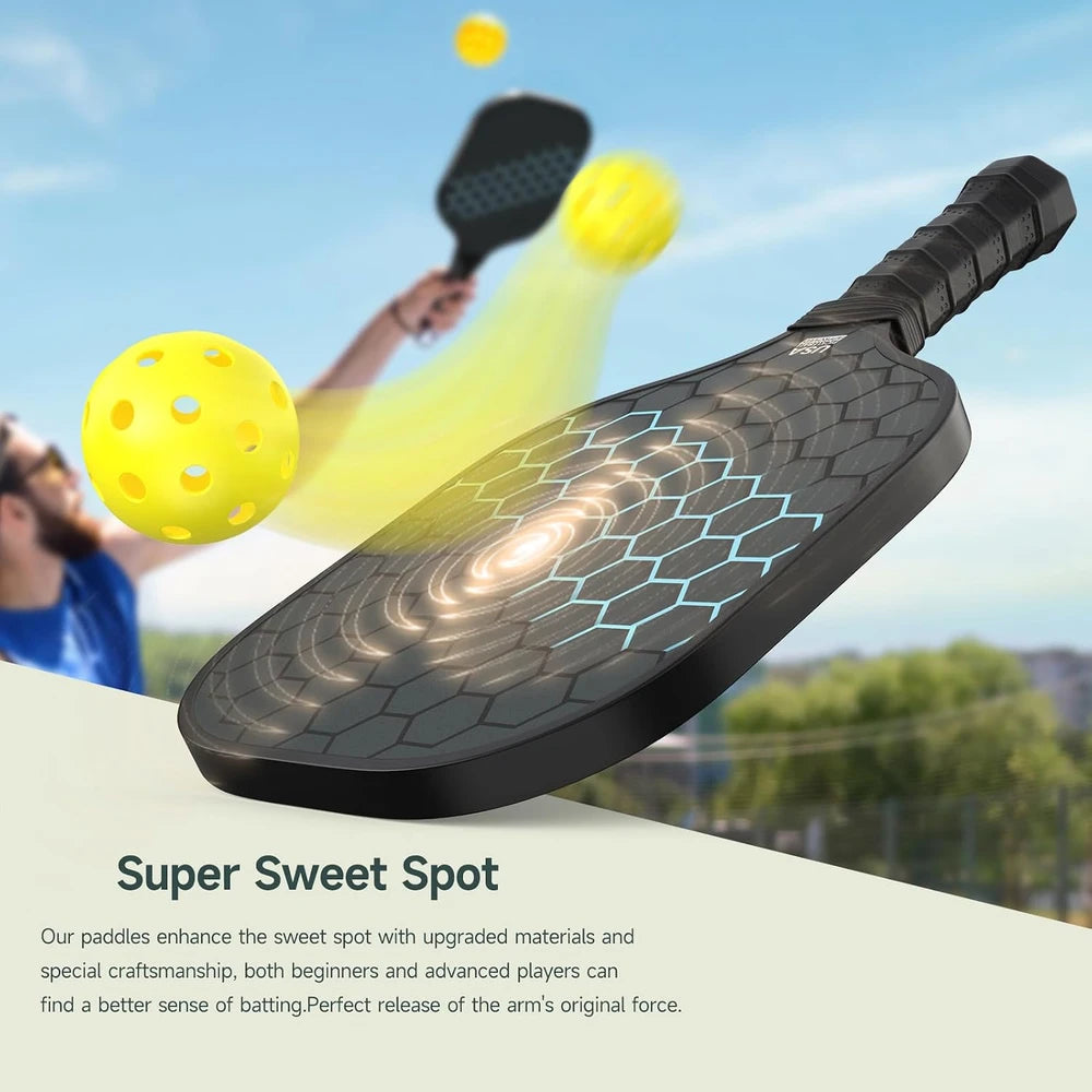 Pickleball Paddles Set of 2 Carbon Fiber