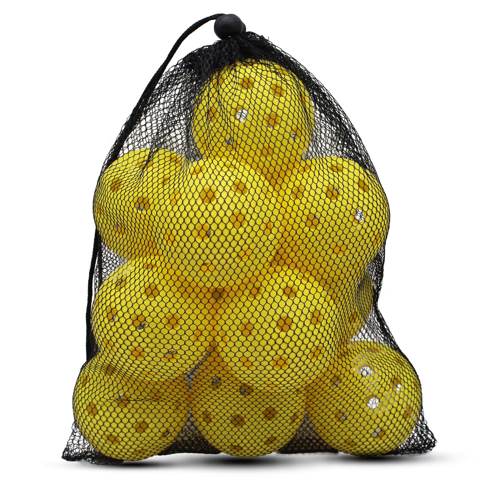 Yellow Pickleball Balls 40 Holes Outdoor Pickleballs - 12 pack