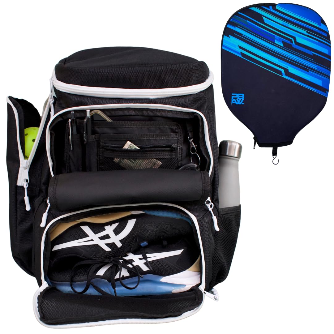 Pickleball Backpack & Paddle Cover - Large Pickle Ball Bag for Men and Women